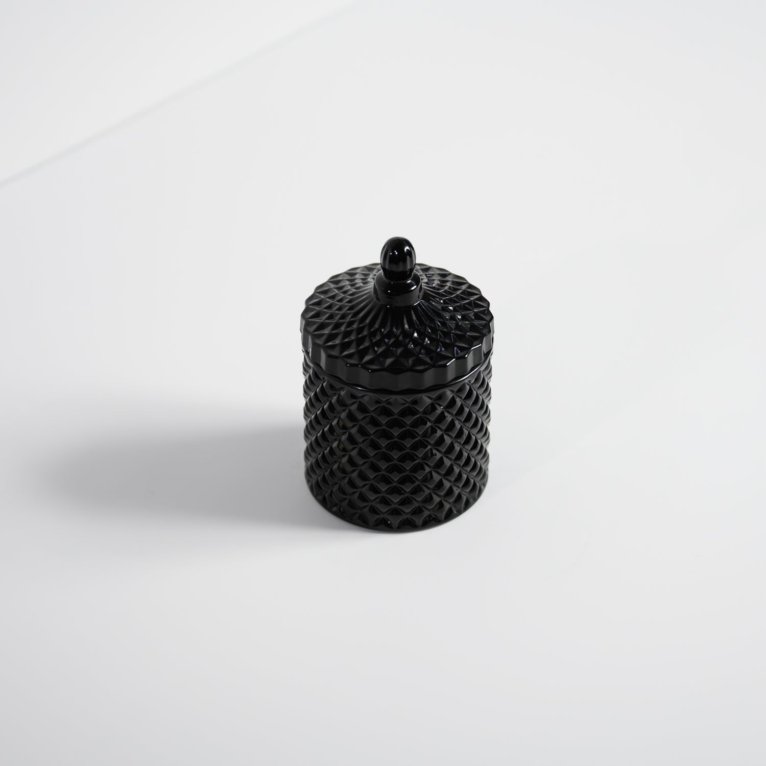 Medium Black Geo - Soy Candle