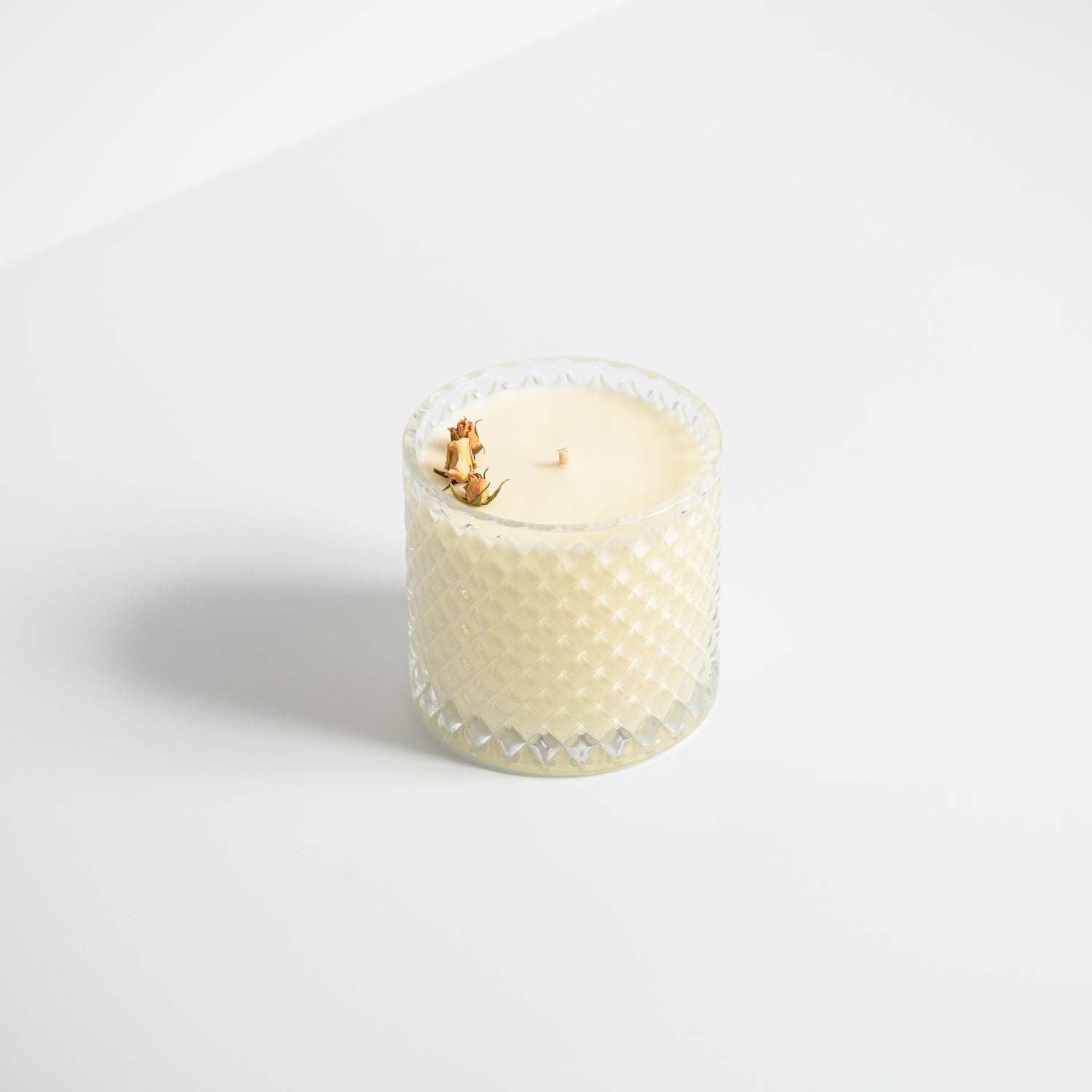 Large Glass Geo - Soy Candle