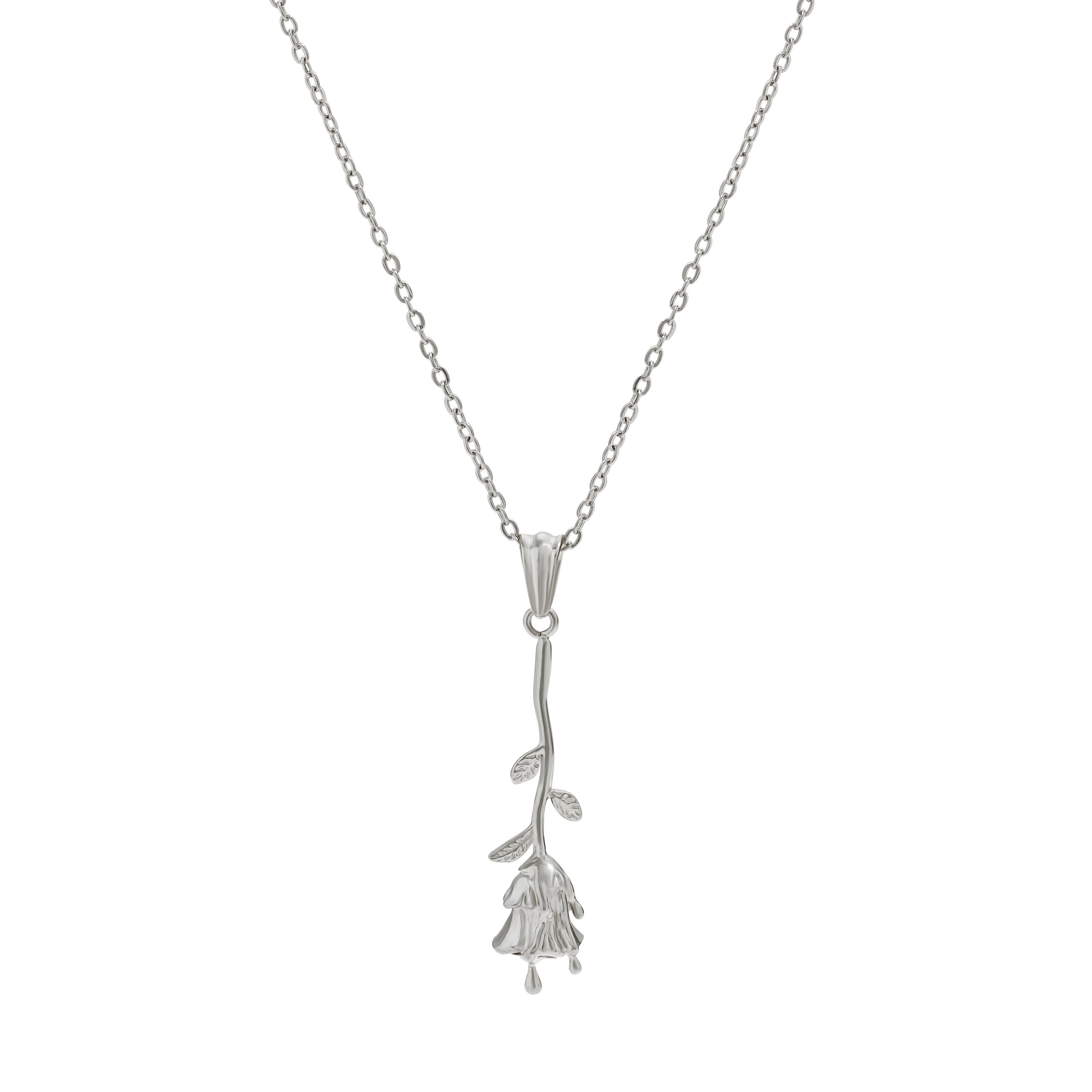 Introducing The Belle Necklace - Dripping Rose Pendant