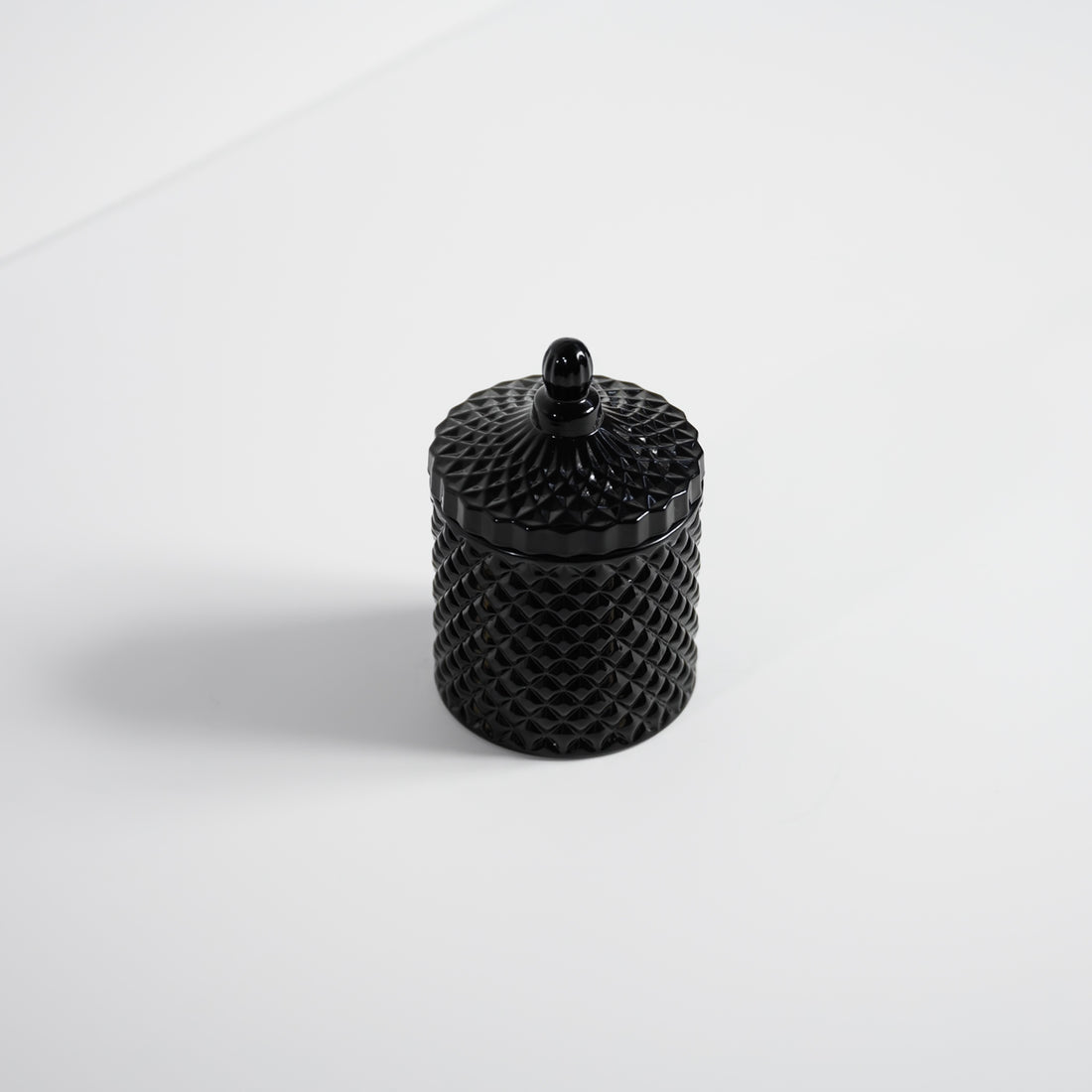 Medium Black Geo - Soy Candle