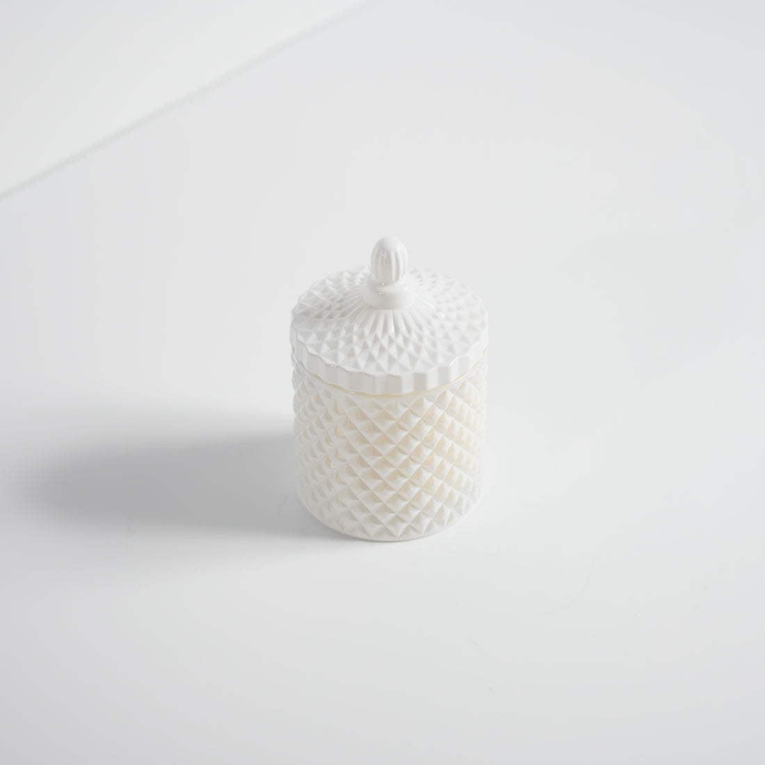 Large White Geo - Soy Candle