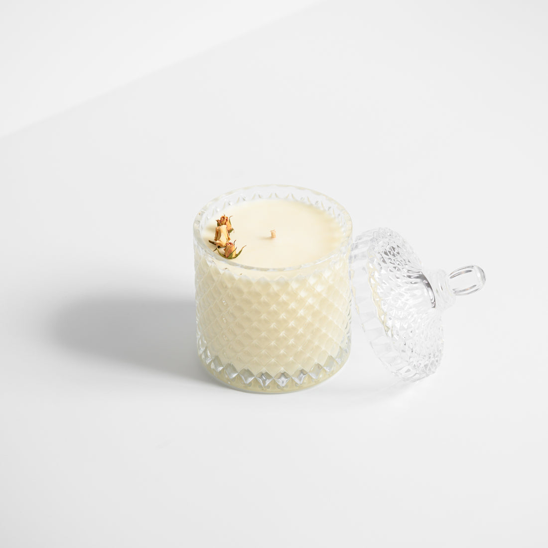 Large Glass Geo - Soy Candle