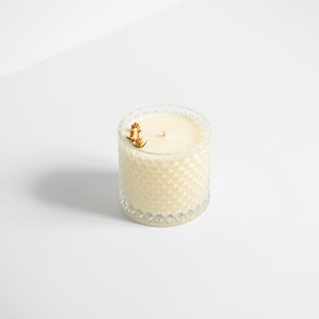 Large Glass Geo - Soy Candle