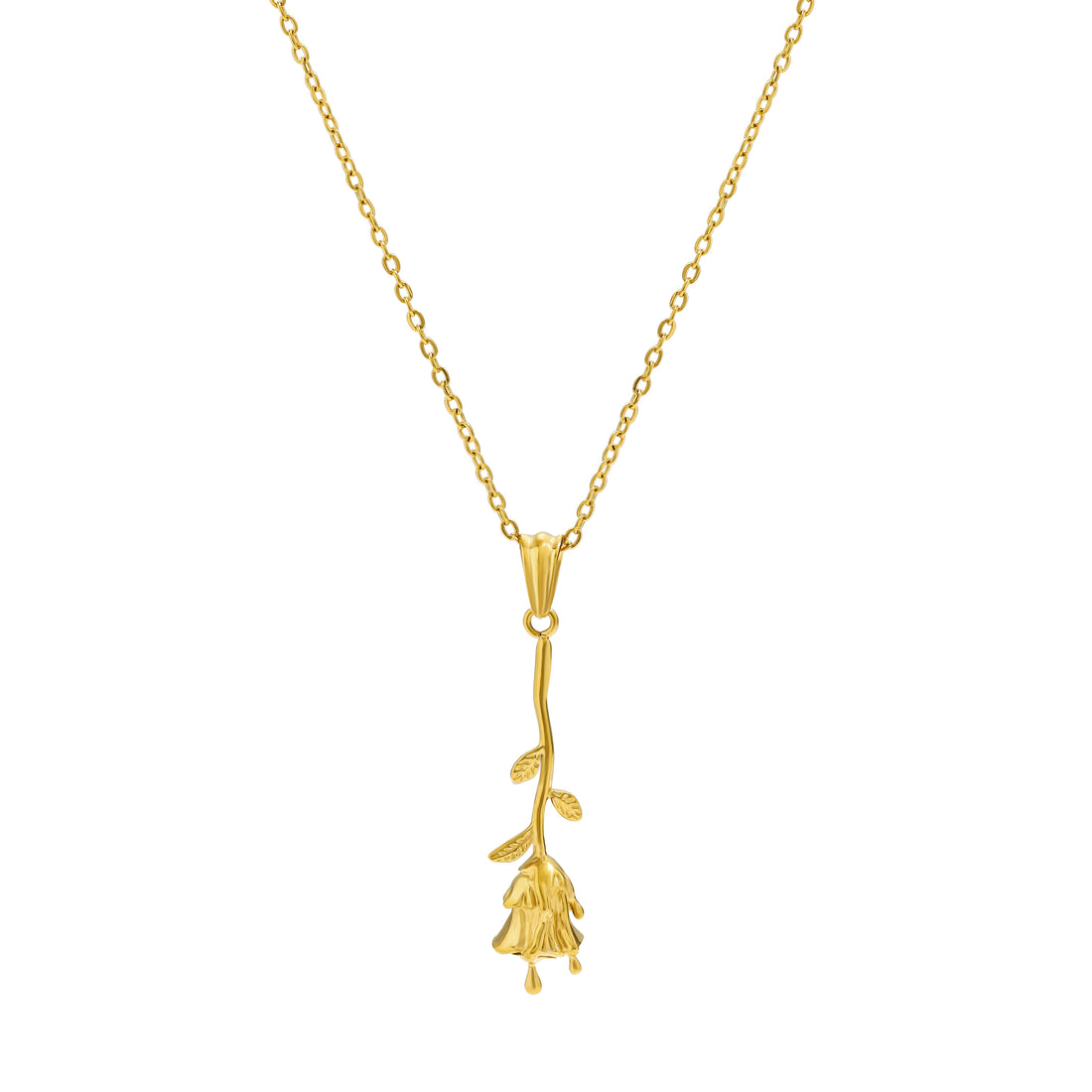 Introducing The Belle Necklace - Dripping Rose Pendant